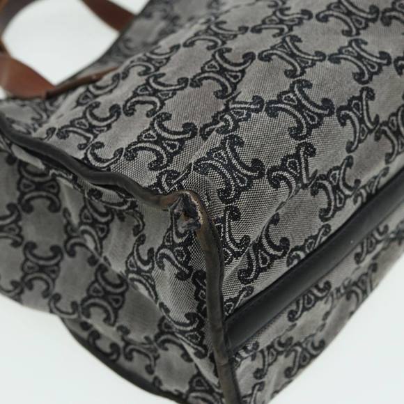 CELINE Paris Macadam Canvas Hand Bag Gray Auth 83427 - Picture 9 of 16